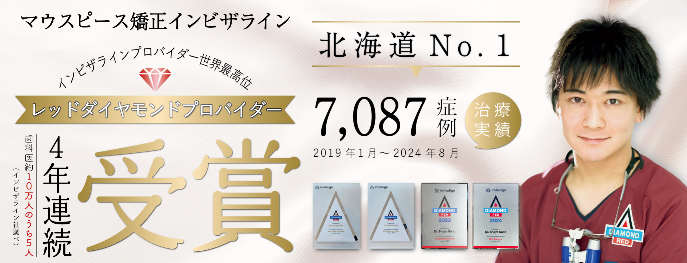 【公式】さいとう歯科　北海道No.1実績レッドダイヤモンドプロバイダー　札幌のマウスピース矯正歯科